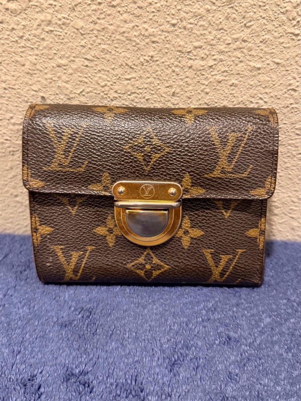 Pre-Owned Signature Louis Vuitton Koala Portefeuille Men/Woman Tri-fold Wallet
